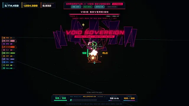 The Void Sovereign rising inside Gargantua