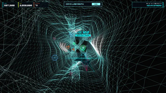 The Nova Streak in the icy Cryo Labyrinth sector